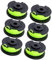 WUPEDI 6Pcs Trimmer Spool Line Replacement, for Ryobi, RAC143 RLT36B33 RY36LT33A-0 RLT36C3325 36V Cordless Trimmers, Weed Eater String Auto-Feed Grass Lawn Mower Spool