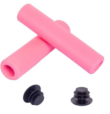 Poignées de guidon en mousse souple et confortable pour vélo - Design antidérapant pour une meilleure manipulation (rose)