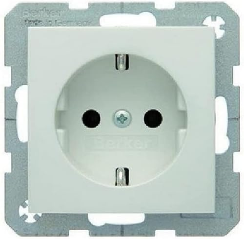 Berker 47438989 polarwei glnzend S.1, Schalter & Steckdosen-Set Auswahl, polarweiß (Packung mit 6)
