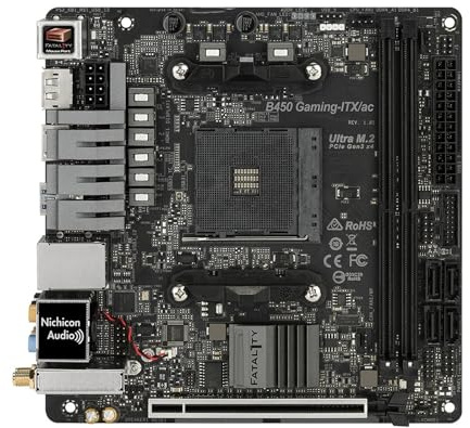 Schede madri Fit For ASRock B450 B450M Mini-ITX Fatal1ty Gaming-ITX/ac Socket AM4 Supporto CPU Ryzen 5700 1400 4300 5600 3700