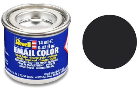 Revell Enamels 14ml Tar Black Matt Paint