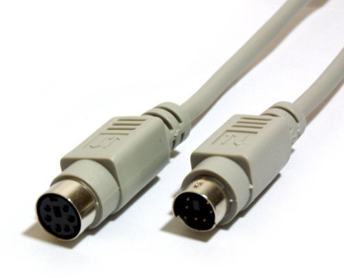 Loops 10m 6 pin Mini DIN Male to Female Extension Cable - Mouse & Keyboard PS/2 PS2 Lead