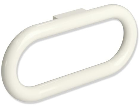 HEWI Handtuchring Serie 477, Handtuchhalter 320x150 mm, Farbe weiß - 477.09.300 99