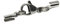AURORIS - Karabiner-Klemmverschluss aus Edelstahl für ca. 1 bis 1,5 mm Bänder - Stückzahl/Farbe wählbar - Variante: 10 Stück/silber