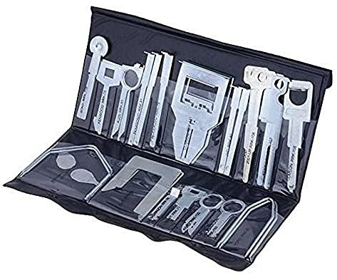 Sound-way Set Kit Professionale Chiavi Attrezzi Universali Rimozione Stereo Autoradio compatibili con Audi, Fiat, Ford, Volkswagen