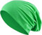 Jersey Baumwolle elastisches Long Slouch Beanie Unisex Mütze Heather in 35 (3) (Green)