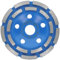 PRODIAMANT Disque Diamant à Meuler Béton/universelle 125 x 22,2 mm - diamant meule Double Rangée 125mm