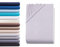 Hometex Premium Textiles Exclusive Boxspringbett Spannbettlaken | Bettlaken für hohe Matratzen | Extra starker Stoff 160 g/m² | Oeko-TEX® Made IN Green | 140-160x200-220 cm - Steghöhe 40 cm - Silber