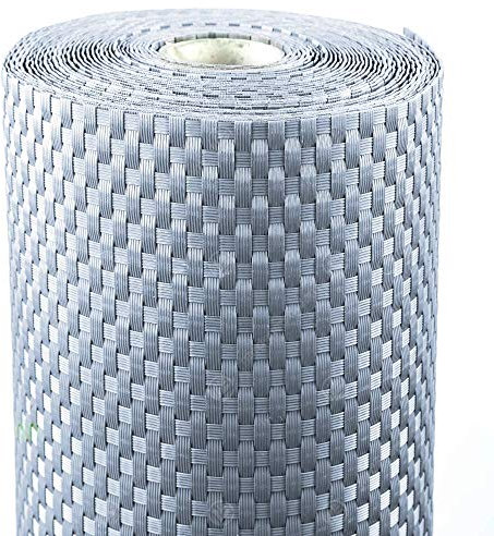 GardenersDream Rattan Fence Screening - Heavy Duty Outdoor Fence Cover - Easy to Install Balcony Privacy Screen - Decorative Fences for Gardens, Borders, Patios, and Fences (Light Grey - 1m x 1m)