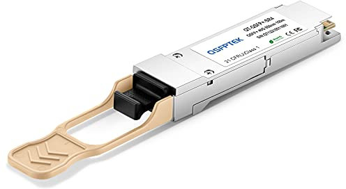 QSFPTEK 40G QSFP+ Modul, MTP/MPO Gigabit GBIC, Multi-Mode Transceiver 40GBASE-SR4 für Dell (DE) Networking 430-4593/407-BBOI (850nm, 100m, with DDM)
