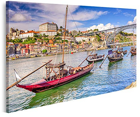 islandburner Bild auf Leinwand Douro Fluss In Porto Portugal Bilder Wandbilder Poster