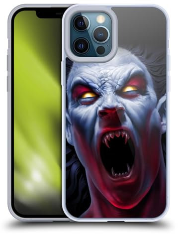 Head Case Designs Officially Licensed Tom Wood Vampire Awakening Horror Gel Case [Military Grade Protection] Compatible with Apple iPhone 12 Pro Max and Compatible with MagSafe