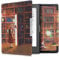 kwmobile Étui Compatible avec Kobo Aura Edition 1 Coque - Étui à Rabat magnétique Tablette eReader Similicuir - Multicolore