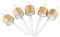 Glas-Pipettenaufsatz für ätherische Öle, Glaspipettenaufsatz mit natürlichem Bambuskreis für 15 ml ätherische Öle, passend für DoTerra, Young Living, Aura Cacia usw