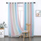 Vorhang Blickdicht Verdunkelungsvorhänge Sterne Gardinen Doppelschicht Sternenvorhänge mit Voile Vorhänge für Mädchen Schlafzimmer Wohnzimmer Kinderzimmer, 2 Stück (Regenbogen, B130 x H 243 cm)