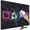 murando - Peinture par Numéros Adulte DIY 50x40 cm - Avec Cadre, Peintures Acryliques et Pinceaux - Tableau à Faire Soi-Même Loisir Créatif - pour les joueurs de la console de jeux vidéo n-A-1252-d-a
