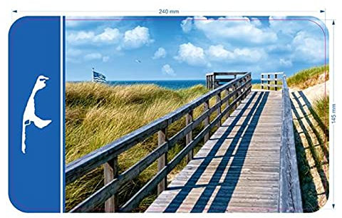 Cepewa - 80947 - Frühstücksbrettchen, Maritim, Sylt, Melamin, 23,5cm x 14,5cm