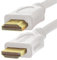 1M White 4K HDMI Cable V2.0 Ultra HD 3D ARC High Speed Shielded UK
