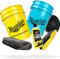 detailmate 2 Eimer Auto Waschset Waschhandschuh + 2X Meguiars Wascheimer + Detail Guardz Wascheimereinsatz + Meguiar´s Wash & Wax Autoshampoo 473ml + Microfiber Monkey Trockentuch