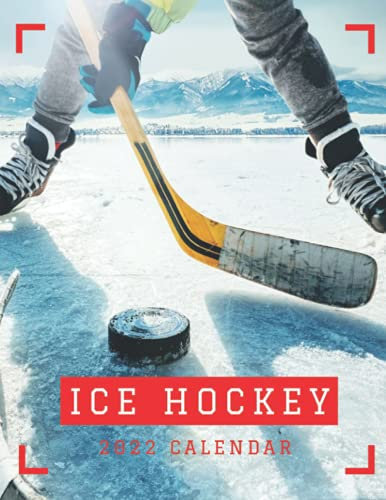 Ice Hockey 2022 Calendar: Mini Calendar 2022 with Large Grid for Note - To do list, Gorgeous 8.5x11'' Small Calendar, Non-Glossy Paper