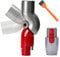 Adaptateur pour meubles bas à dégagement rapide 970790-01 pour aspirateur Dyson V7 V8 V10 V11, 1pcs Adaptateur Supérieur, 1pcs Adaptateur Inférieur, 1pcs Brosse de Nettoyage (B)
