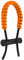 SPYMINNPOO Élingue de Poignet d'arc, Sangle de Poignet d'arc Composé Sangle de Poignet Corde de Cordon Tricotée à la Main Réglable pour l'exercice D'entraînement(Orange)