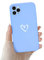 Newseego Compatible with iPhone 11 Pro Case, Cute Fashion Love-Heart Pattern Protective Case for iPhone 11 Pro Soft Lightweight Liquid Silicone Back Cover Anti-scratch Bumper for iPhone 11 Pro-Blue