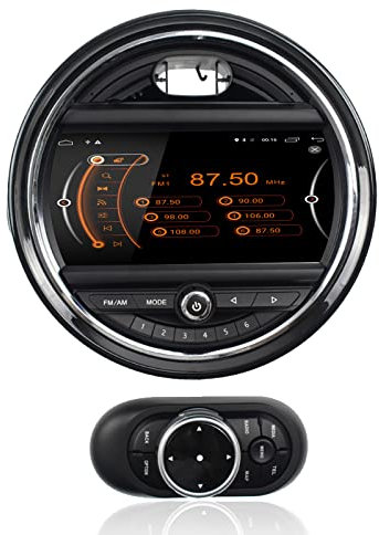 MOOKAKA Android Autoradio 2 Din GPS Navigation Haupteinheitt für BMW Mini Cooper 2015-2019,4GB RAM 64GB ROM Multimedia Player Auto Stereo Unterstützt die Originale Autoatmosphäre Lichter Carplay DSP