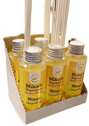 Aromas Mikado Reposición Con Varillas (Mango, 6 * 100ml)