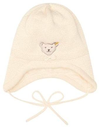 Steiff Baby Girls Mütze ohne Bommel Hat, Antique White, 39