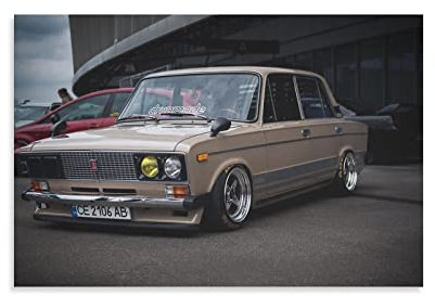 Auto-Poster, Motiv: Vaz Lada, Leinwand-Kunst, Poster und Wandkunst, Bild, modernes Familien-Schlafzimmer, Dekor-Poster, 20 x 30 cm