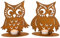 2er Set Teelichthalter Eule |Windlicht für Teelichter | Rost auf Stand | 16x18 cm