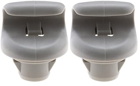 eMagTech 2 Clips Interiores para Visera Solar 96409BC402 96409EA00A 96409CG000 compatibles con Qashqia Juke Tiida X-Trail T31 T30 Soporte para Protector Solar Interior de Coche