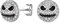 Suplight Jack Skull Nightmare Before Christmas Earrings Sterling Silver Cubic Zirconia Skeleton Ghost Stud Earrings for Men Women
