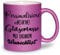 glitzertassen.de® | Personalisiert mit deinem Wunschtext | Tasse mit Glitzer | Geschenkidee | Geburtstag | Kaffeetasse | lustige Sprüche | Keramik | 330 ml | Violett