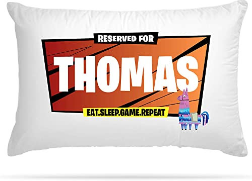 Personalised Gaming Pillow Case Battle Royal Style Design - Bedroom Accessories Cute Room Decor - Gifts for Boys & Room Decor for Girls - Man Cave Cushion Covers