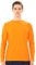 TIZAX UV Badeshirt Herren Langarm Schwimmshirt Rash Guard Shirt Männer UPF50+ Sonnenschutz Wassersport T-Shirt Schnelltrocknend Orange XXL