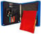 Raylu Paper - Cartella portadocumenti A4 con anelli e chiusura a zip, organizer per notebook con separatori colorati per conferenze, viaggi e studi (blu)