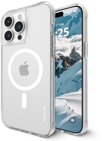 Pelican Ranger Series Hülle für iPhone 15 Pro Max 6.7 [Mag Safe Kompatibel] [Vergilbungshemmende] Magnetische Handyhülle mit Anti-Kratz Tech [15 FT MIL-Grade Drop Schutz] 15 Pro Max Abdeckung-Klar