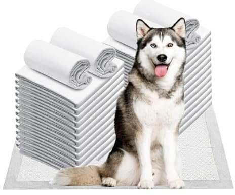 Puppy Training Pads,50 Pack Large Super Absorbent Fast Drying Toilet Dog Pee Pads Leak-Proof Fast Drying Mats Dog Training Pads for Dogs Cats Rabbits Pets Disposable Puppy Pee Pads Dogs (60X45)Cm