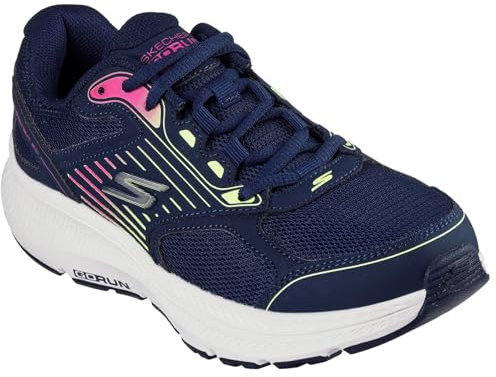 Skechers Damen Go Run Consistent 2.0 Advantage Sneaker, Navy Leather/Multi Trim, 38 EU