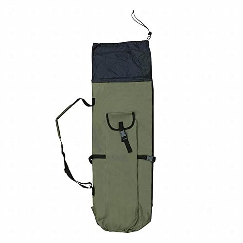 Angelrutentasche Canvas Tackle Reel Storage Organizer Holder Angeltisch (Green, One Size)