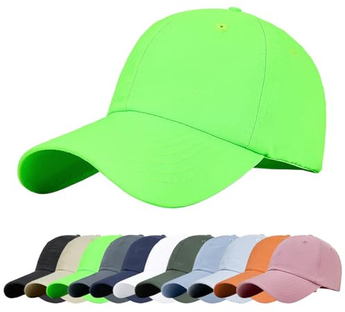 Baynetin Gorra de Béisbol para Hombre, UPF 50+ Sun Protection Deportiva Transpirable de Verano Gorras de Sol de Béisbol de Gorra de Visera Ejecutiva Unisex (Verde)