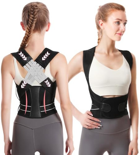 SOARFLY Rücken Geradehalter für Damen und Herren, Haltungskorrektur Bequem und Atmungsaktiv, Schultergurt Rücken Gurt Gerade Haltung Verstellbare zur Unterstützung von Nacken Rücken Schulter, 3XL