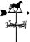 ANCNA-U Wetterfahne, Tier, Pferd, Silhouette, Dachhalterung, Wetterfahne, Windrichtungsanzeige, Messwerkzeug, Wetterhahn, Outdoor-Metallhalterung, Gartendekoration
