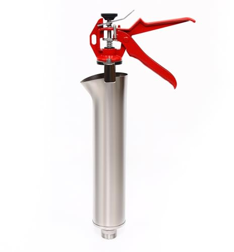 Mörtelspritze Fugenpistole, Profi Mörtelpresse Set, Fugenpistole Gipspresse, mit 2 Düsen für Fliesenfugenfüllung, Fugenverschönerung, Terrassenfugenfüllung