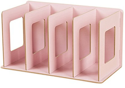 Zusammenklappbares CD-Regal aus Holz – Organisieren Sie Ihre Sammlung mit diesem platzsparenden CD-Aufbewahrungsregal – DVD-Ständer, Bücherregal und CD-Ständer im Lieferumfang enthalten/328(Color:Pink
