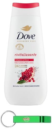 12x Dove Advanced Care Docciaschiuma Dolce Nutrimento Duschgel mit Granatapfel und Hibiskus,Weiche Haut mit Creme Effekt 225ml + Beni Culinari Kostenloser Schlüsselanhänger