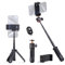 K&F Concept MS09 Mini Tripod with 1/4'' Screw for Compact Camera, 34cm Portable Travel Tripod with Phone Holder, Selfie Stick Compatible with Sony Alpha ZV-E10L, Canon EOS 2000D, Nikon COOLPIX P950