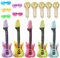 15 Stück Aufblasbare Instrumente Set, Aufblasbare Gitarre, Inflatable Microphone Party Accessories, Party-Requisiten für Party-Dekoration, Aufblasbare für Geburtstagsfeier